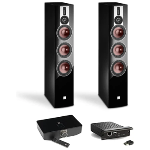 Dali Rubicon 8 C (2x) + Sound Hub + BluOS NPM 2i | Hoogglans zwart