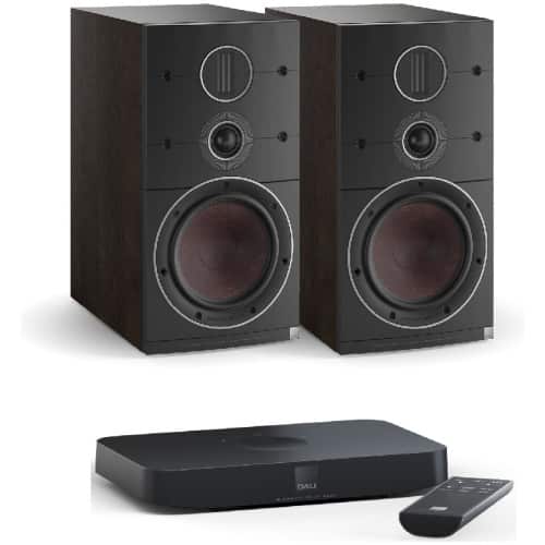 Dali Callisto 2 C + Sound Hub Compact (bundel) | Tobacco Oak