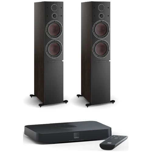 Dali Callisto 6 C + Sound Hub Compact (bundel) | Tobacco Oak